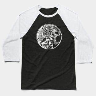 Medieval Mythical Gryphon Baseball T-Shirt